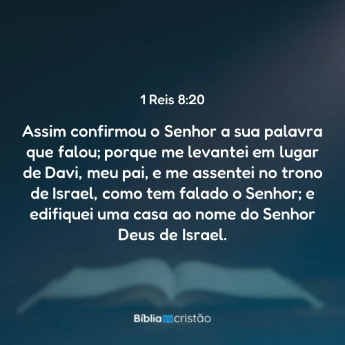 1 Reis 8:20