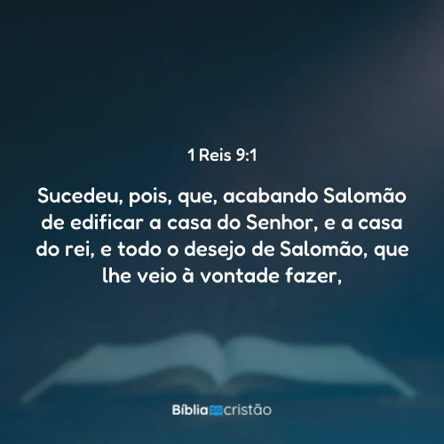 1 Reis 9:1