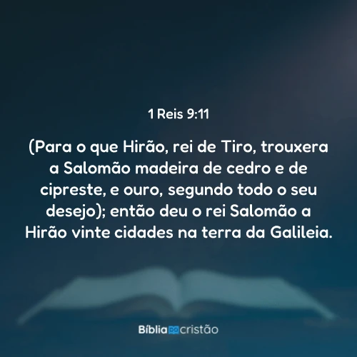 1 Reis 9:11
