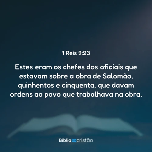 1 Reis 9:23