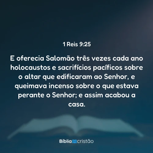1 Reis 9:25