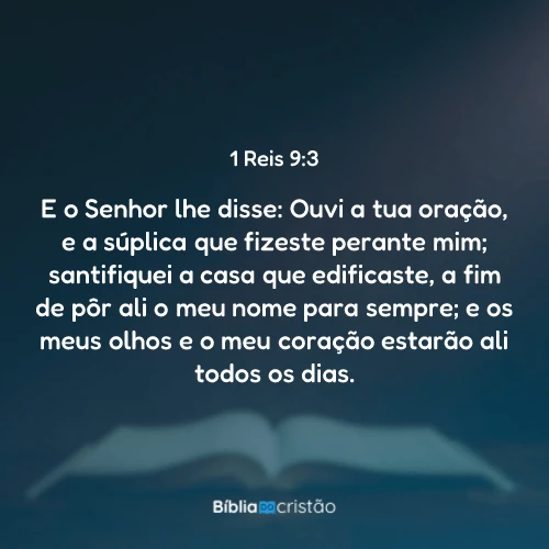 1 Reis 9:3