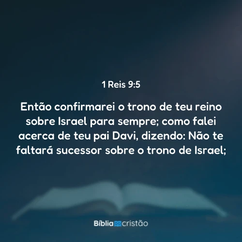 1 Reis 9:5
