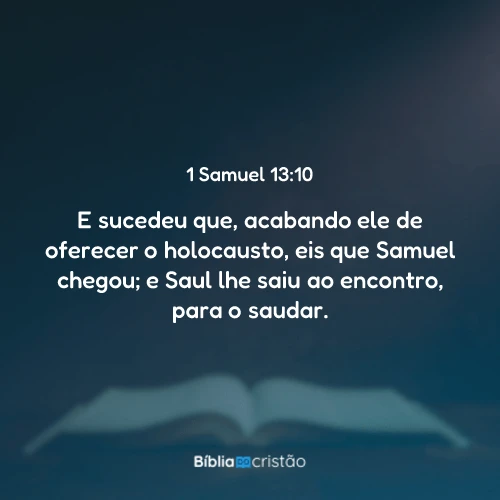 1 Samuel 13:10