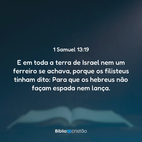 1 Samuel 13:19