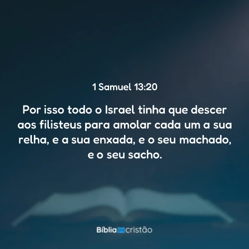 1 Samuel 13:20