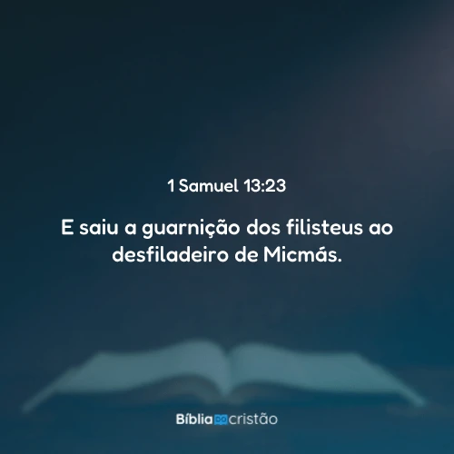 1 Samuel 13:23