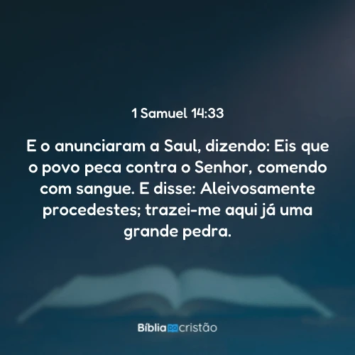 1 Samuel 14:33
