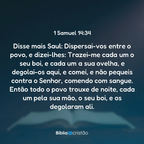 1 Samuel 14:34