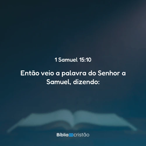 1 Samuel 15:10