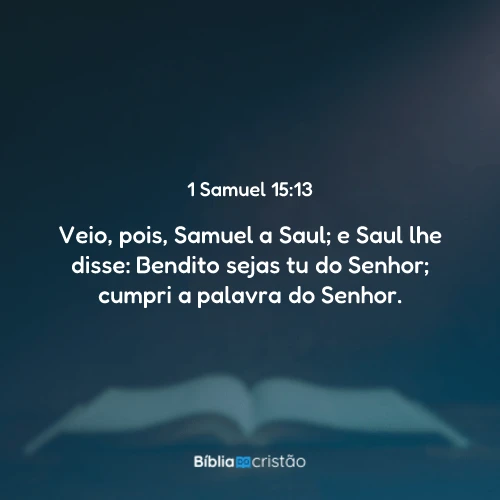 1 Samuel 15:13