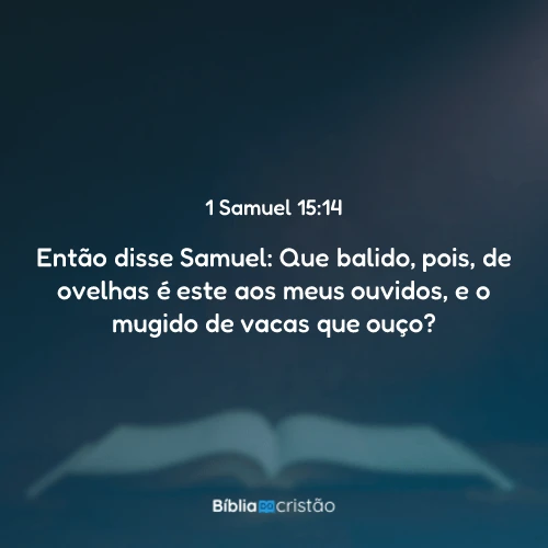 1 Samuel 15:14