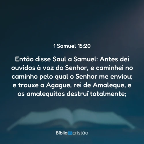 1 Samuel 15:20