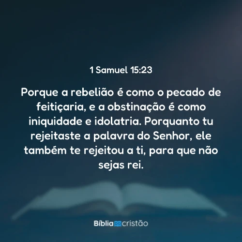 1 Samuel 15:23