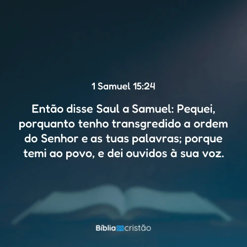 1 Samuel 15:24