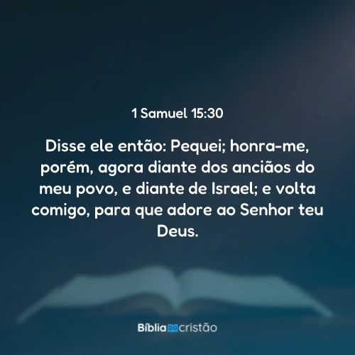 1 Samuel 15:30