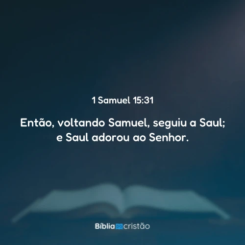 1 Samuel 15:31