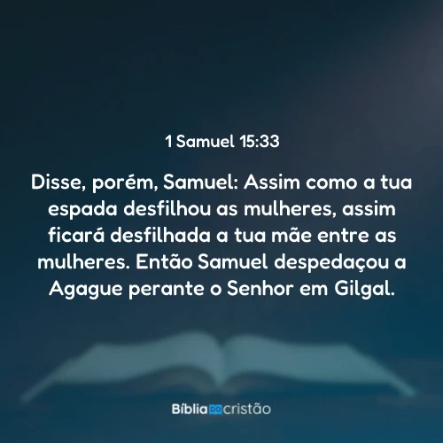 1 Samuel 15:33