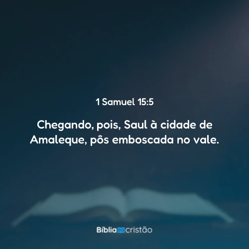 1 Samuel 15:5