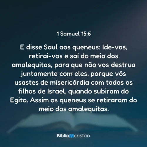 1 Samuel 15:6