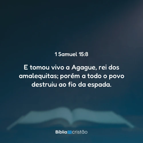1 Samuel 15:8