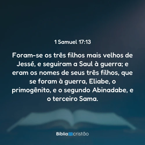 1 Samuel 17:13