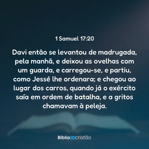 1 Samuel 17:20