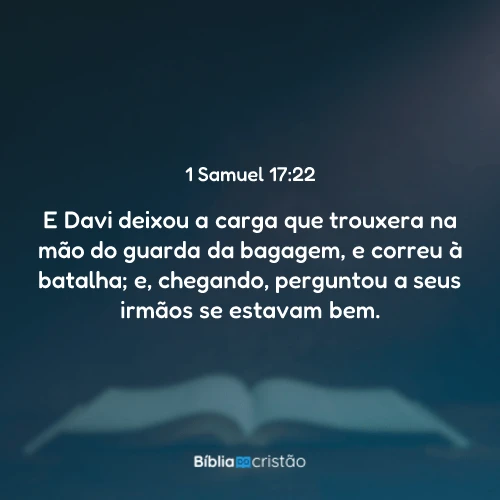 1 Samuel 17:22
