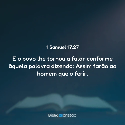 1 Samuel 17:27