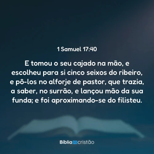 1 Samuel 17:40