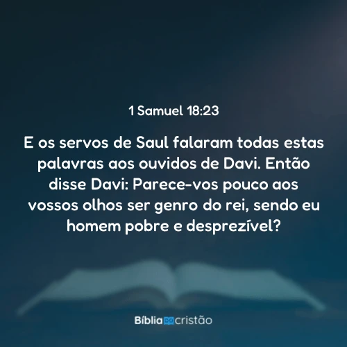 1 Samuel 18:23