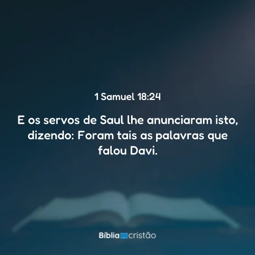 1 Samuel 18:24