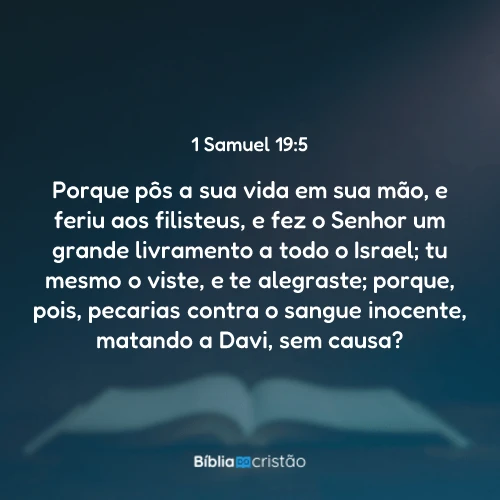 1 Samuel 19:5