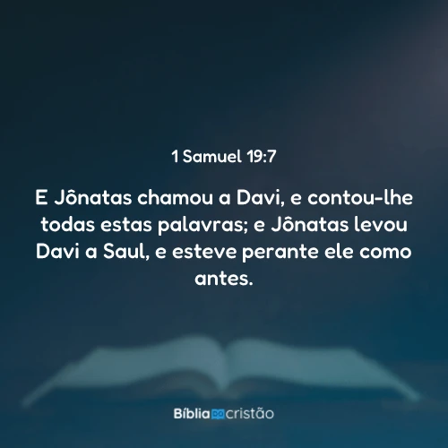 1 Samuel 19:7