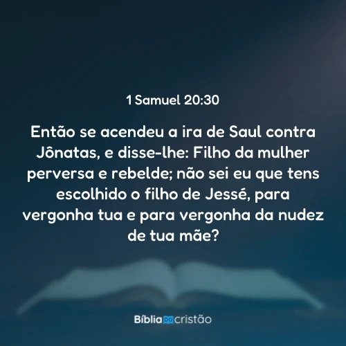 1 Samuel 20:30