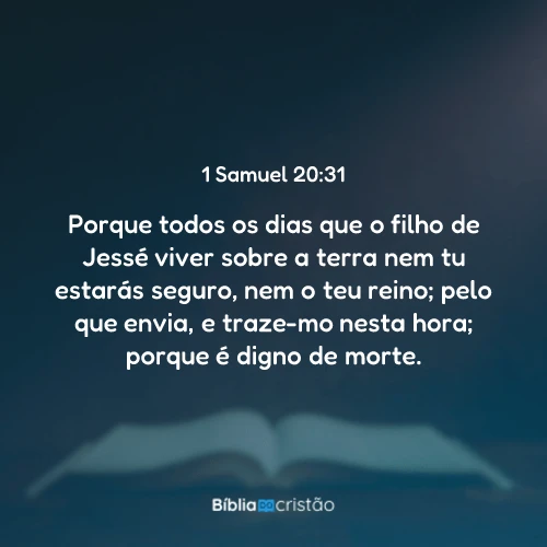 1 Samuel 20:31