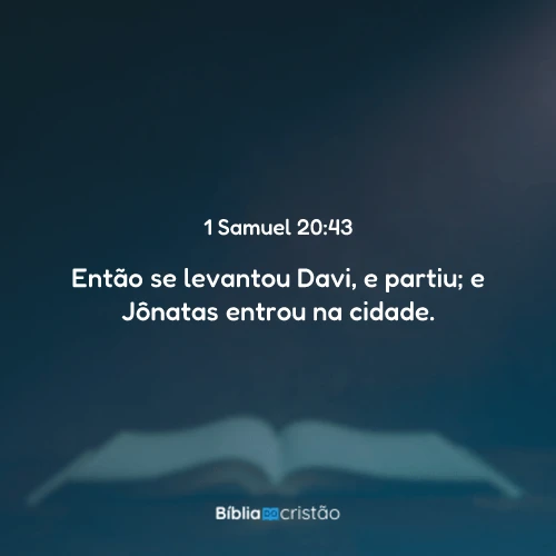 1 Samuel 20:43