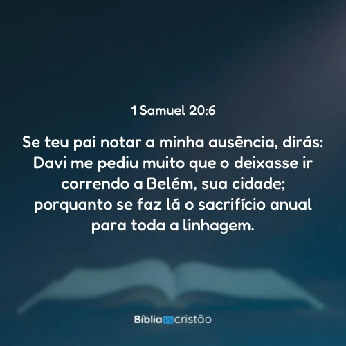 1 Samuel 20:6