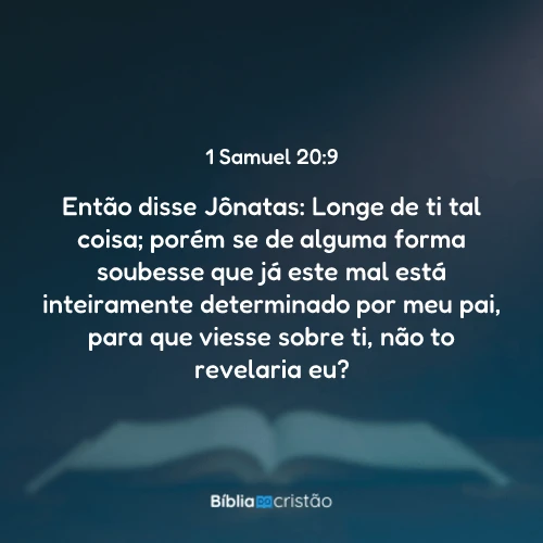 1 Samuel 20:9