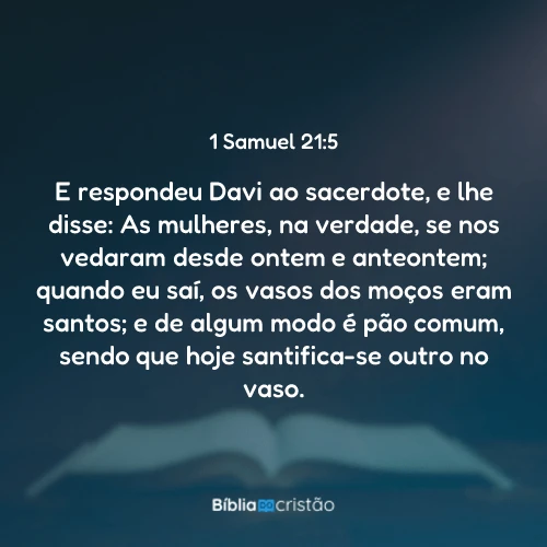 1 Samuel 21:5