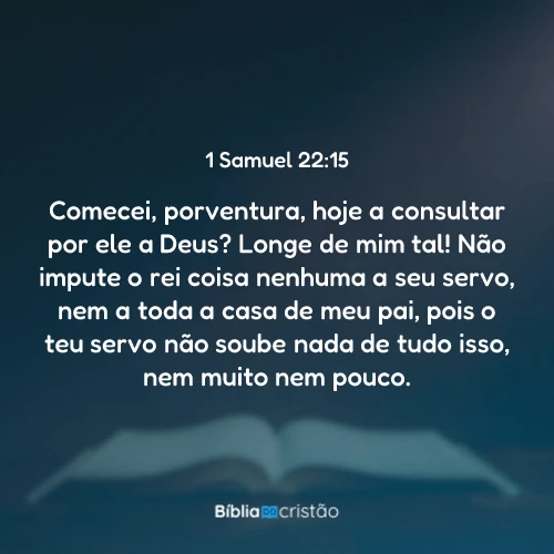 1 Samuel 22:15