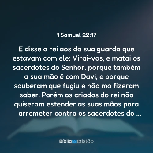 1 Samuel 22:17