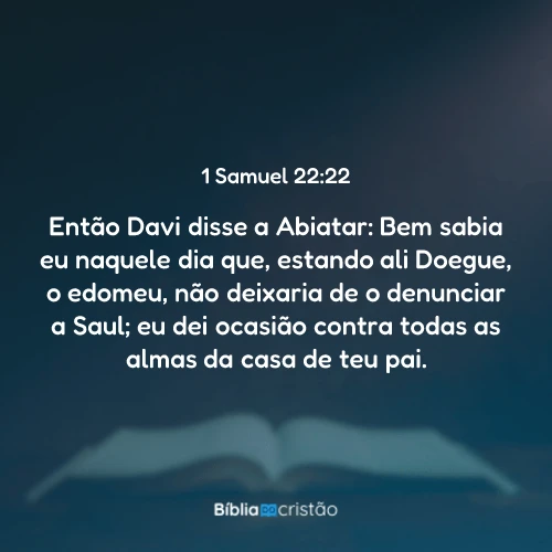 1 Samuel 22:22