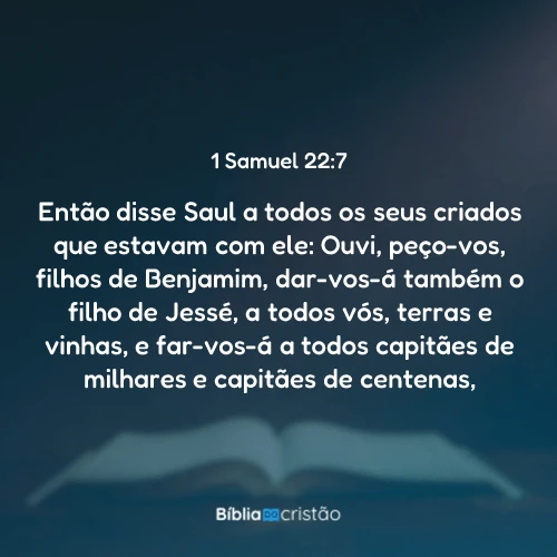 1 Samuel 22:7