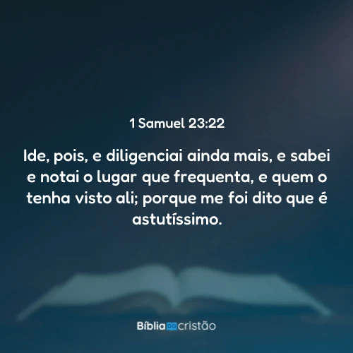 1 Samuel 23:22