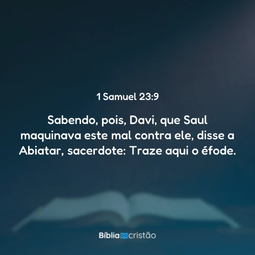 1 Samuel 23:9
