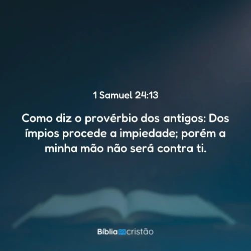 1 Samuel 24:13