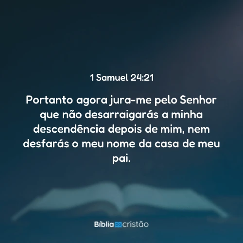 1 Samuel 24:21