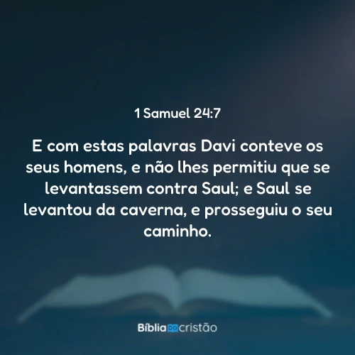 1 Samuel 24:7