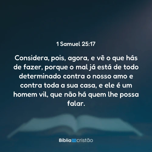 1 Samuel 25:17